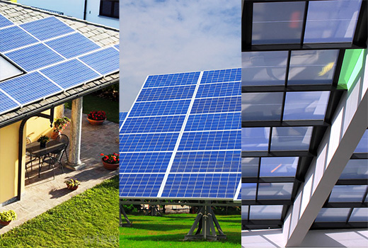 Solar Panel commercial and photovoltaic glass